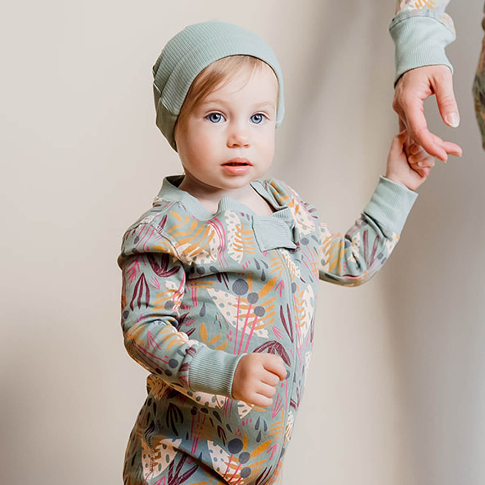 100% Organic Cotton Baby Beanie: Willow - FINAL SALE