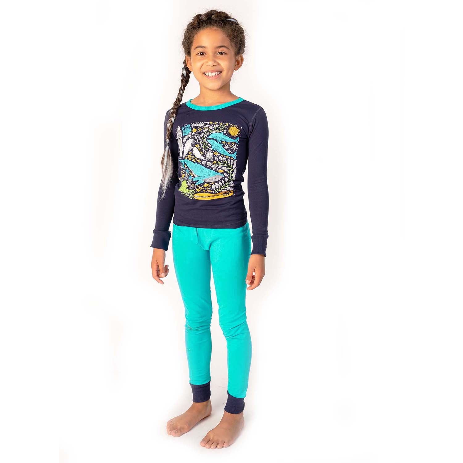 100% Organic Cotton Long Sleeve Pajamas for Kids: Artist Designed Prints