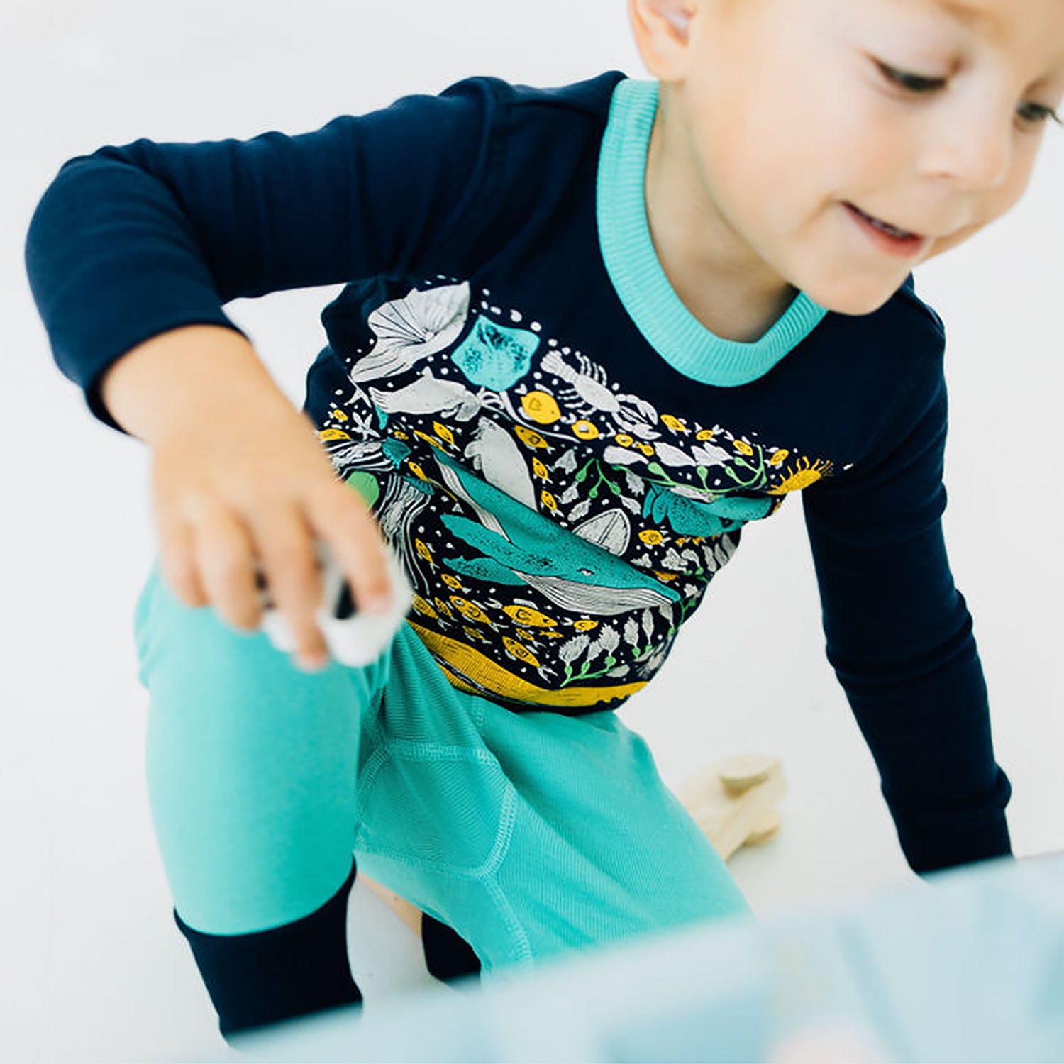 100% Organic Cotton Long Sleeve Pajamas for Kids: Artist Designed Prints