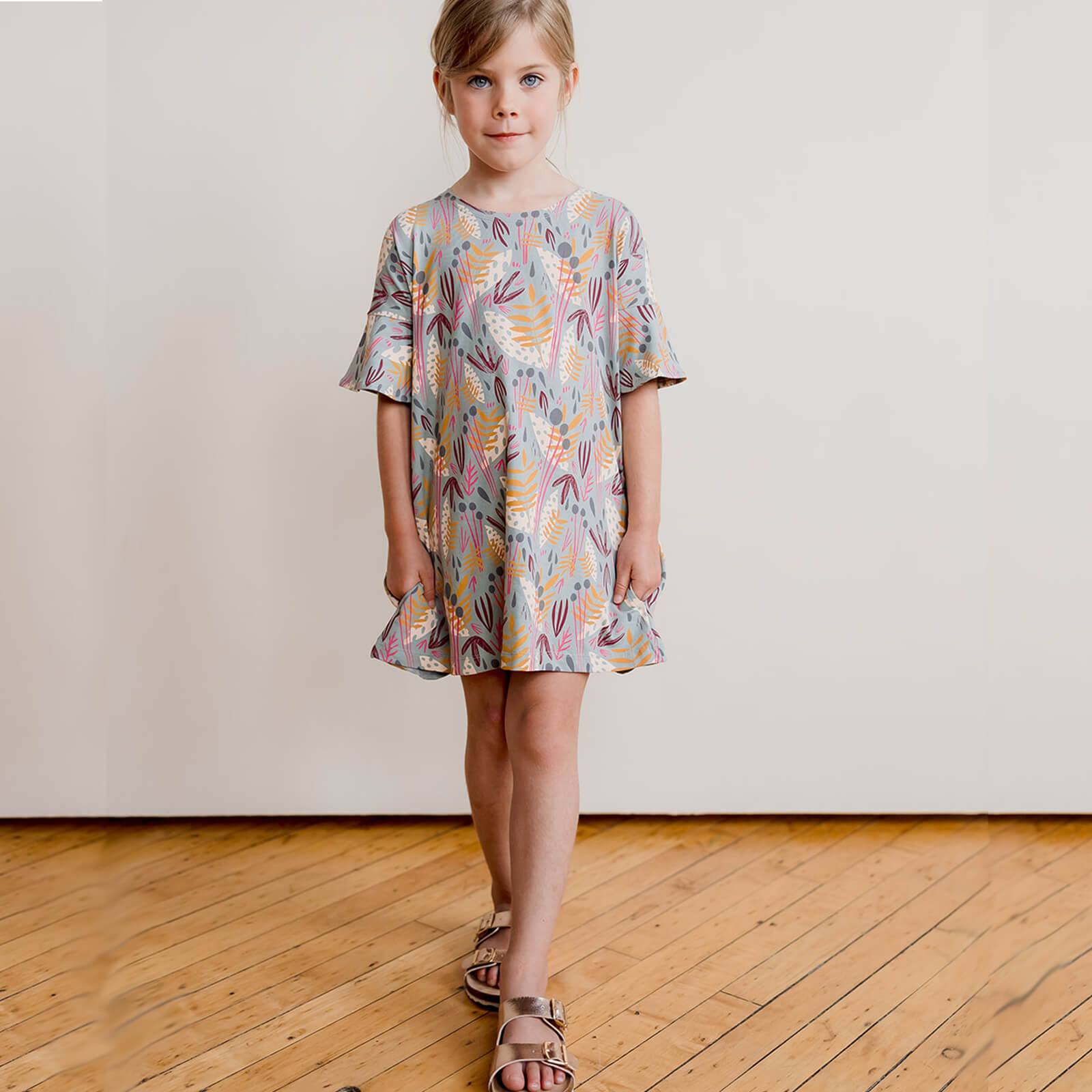 Kids Organic Cotton Cascade Dress: Whimsy