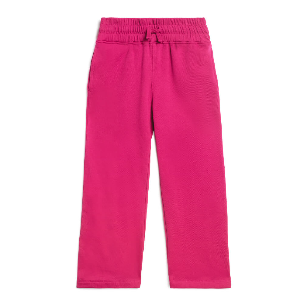 Kids Cozy Fleece Wide Leg Pants: 100% Organic Cotton