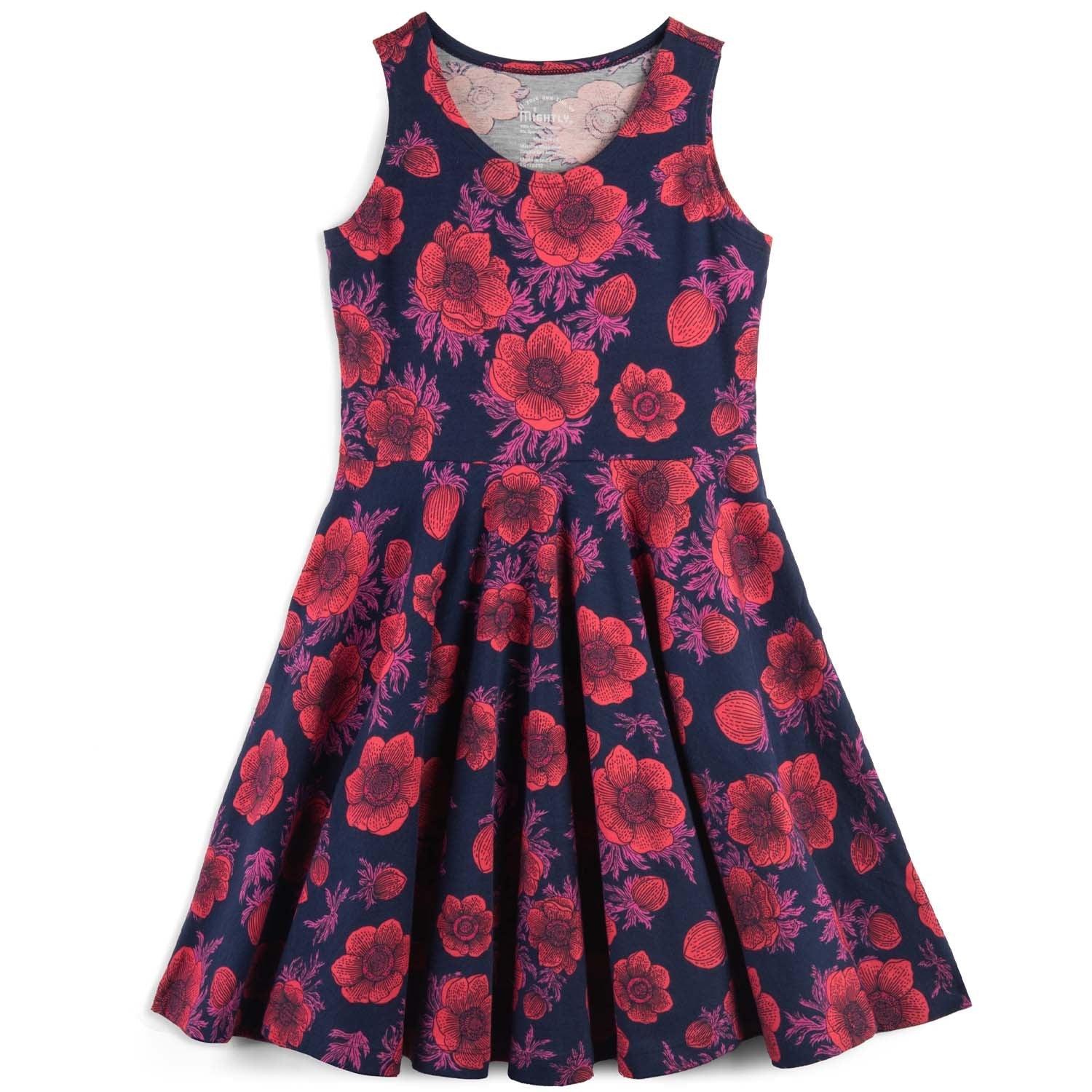 Kids Organic Cotton Sleeveless Twirl Dress: FINAL SALE