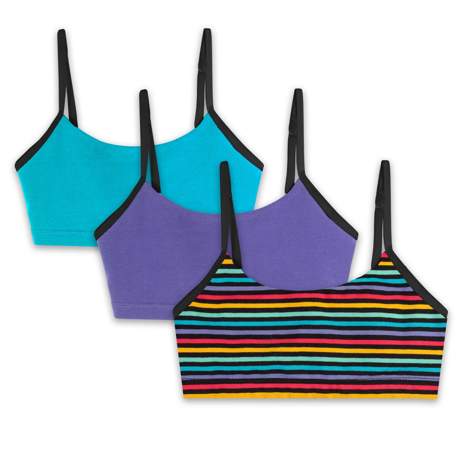 Organic Cotton Girls Bras 3 Pack: Comfortable Bralettes - FINAL SALE