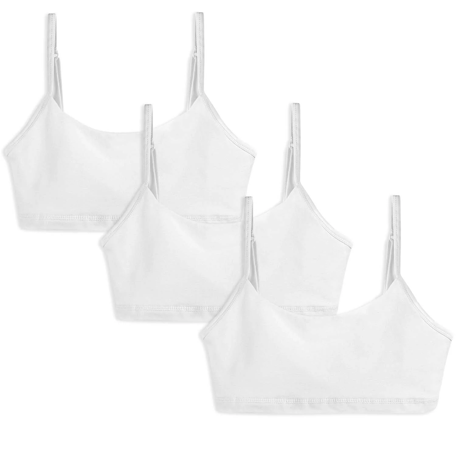 Organic Cotton Girls Bras 3 Pack: Comfortable Bralettes - FINAL SALE