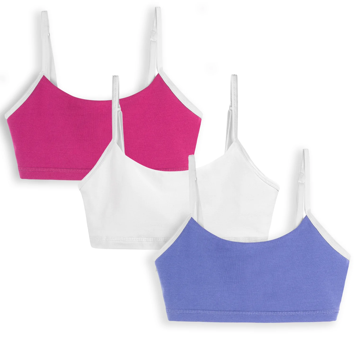 Organic Cotton Girls Bras 3 Pack: Comfortable Bralettes - FINAL SALE