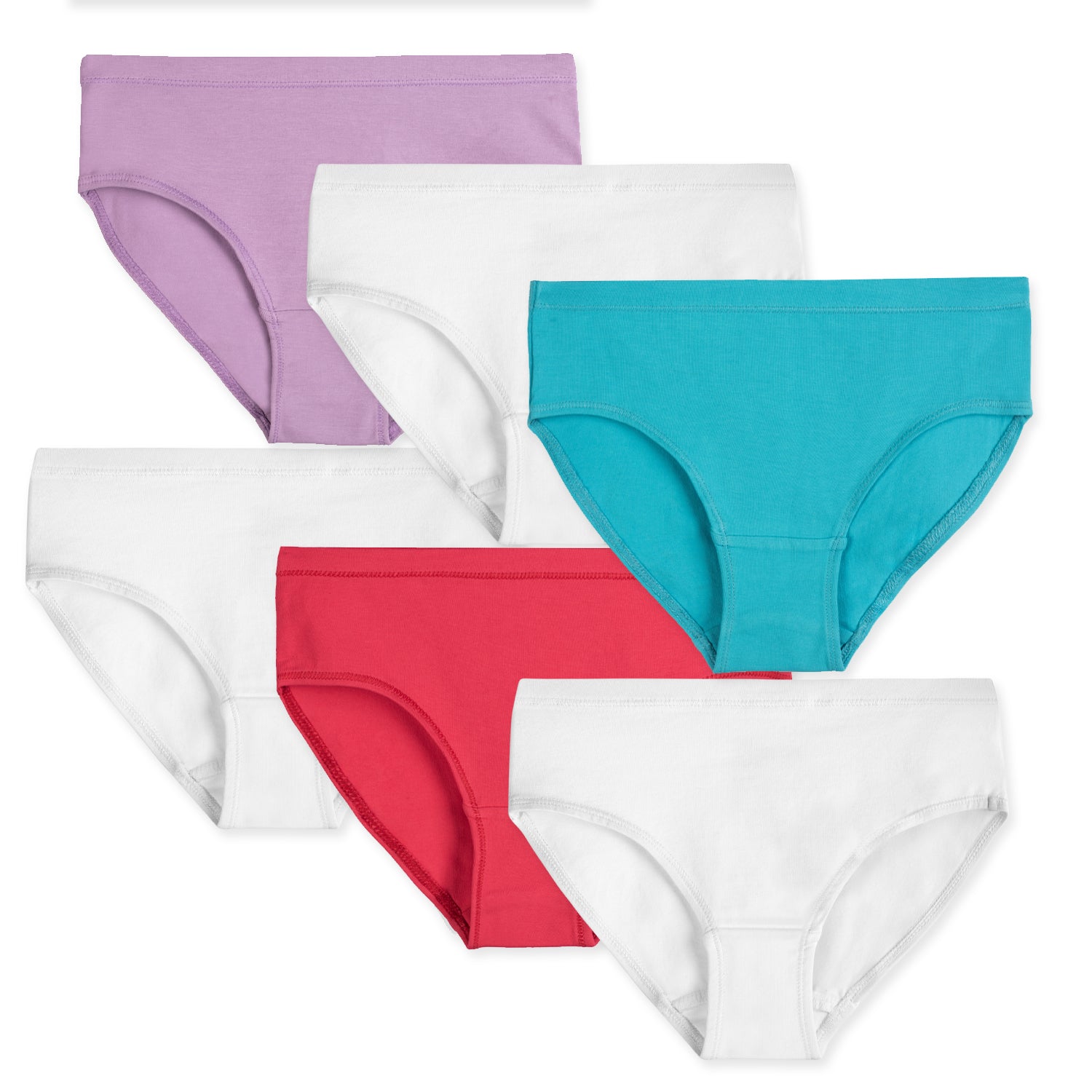 6-Pack Little Girls Soft Organic Cotton Underwear Toddler Panties Tagless  Briefs 