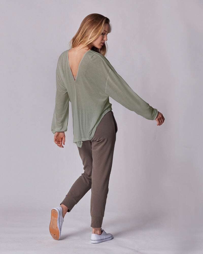 Every Way Long-Sleeve Wrap Blouse