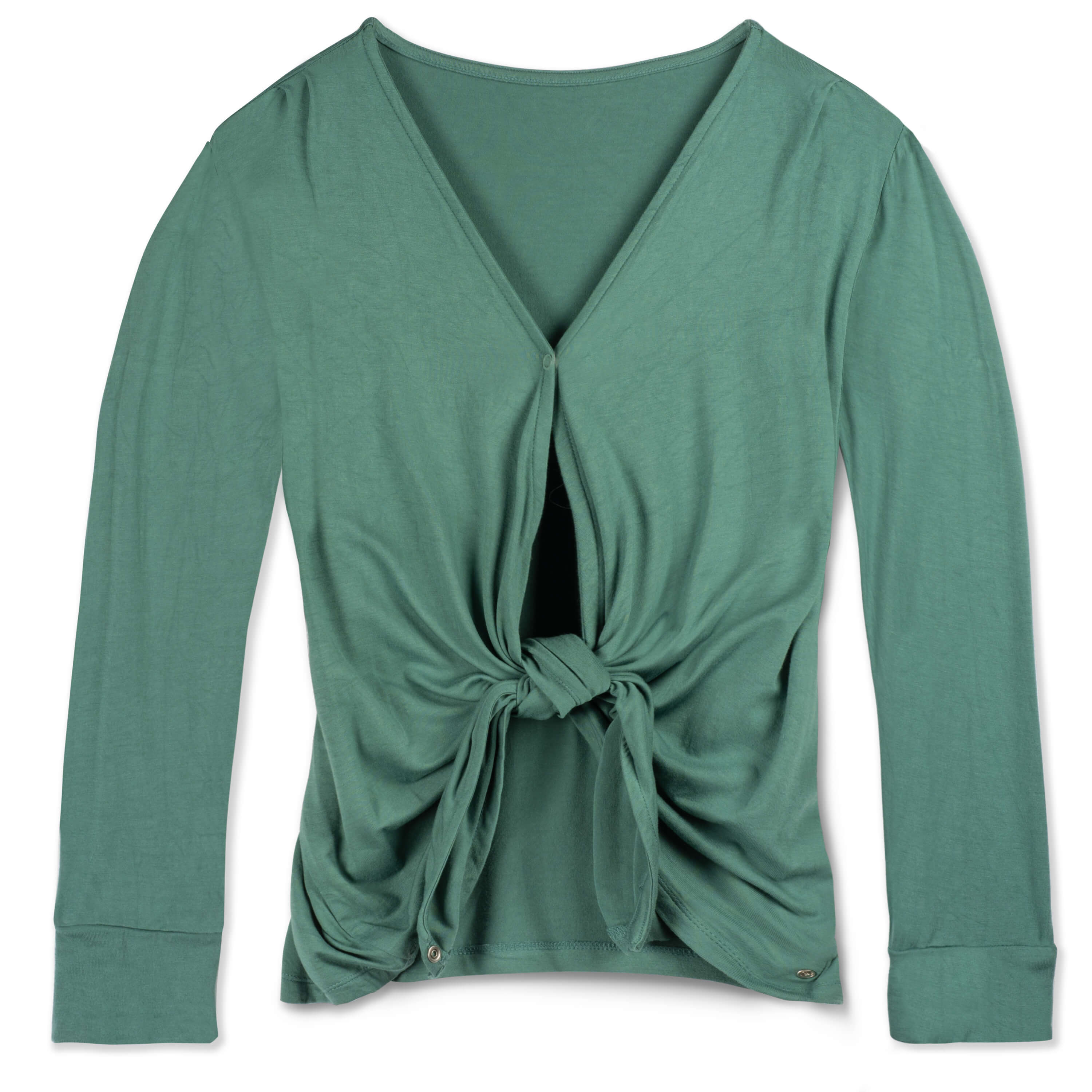 Every Way Long-Sleeve Wrap Blouse