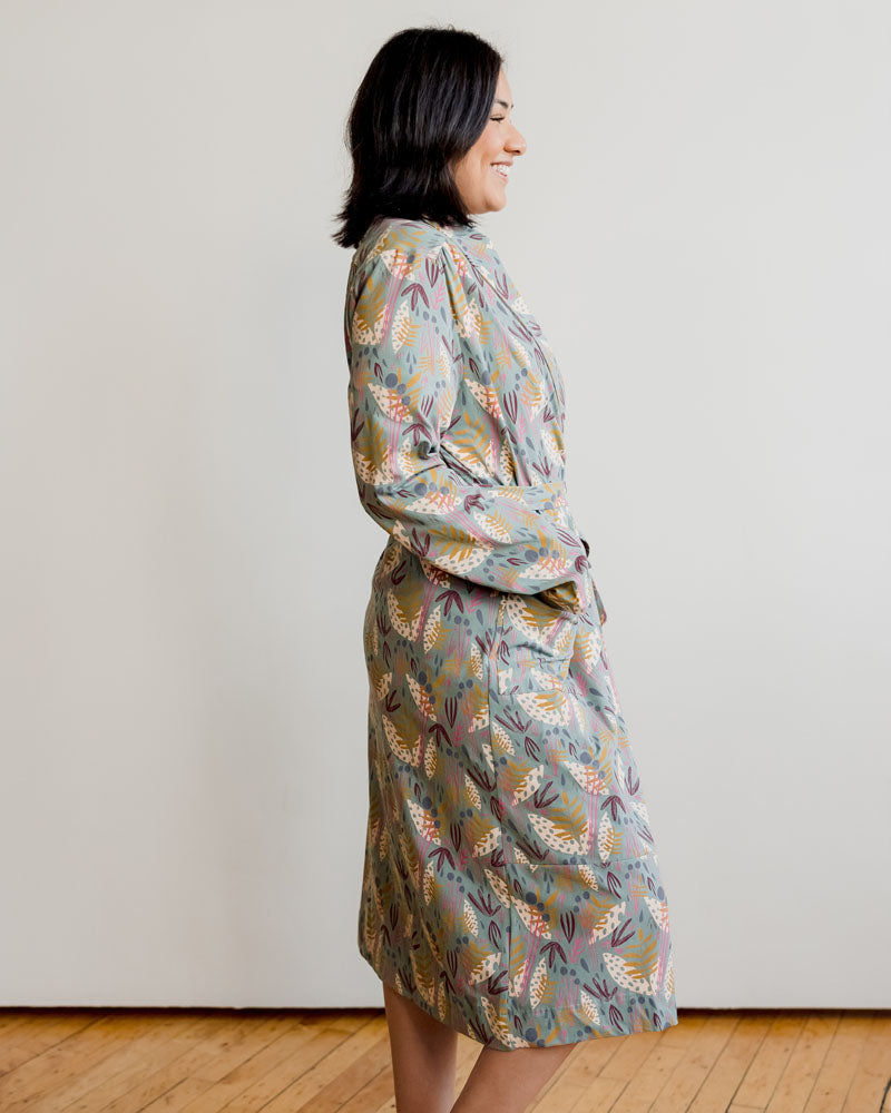 Organic Cotton Women’s Lounge Robe in Whimsy