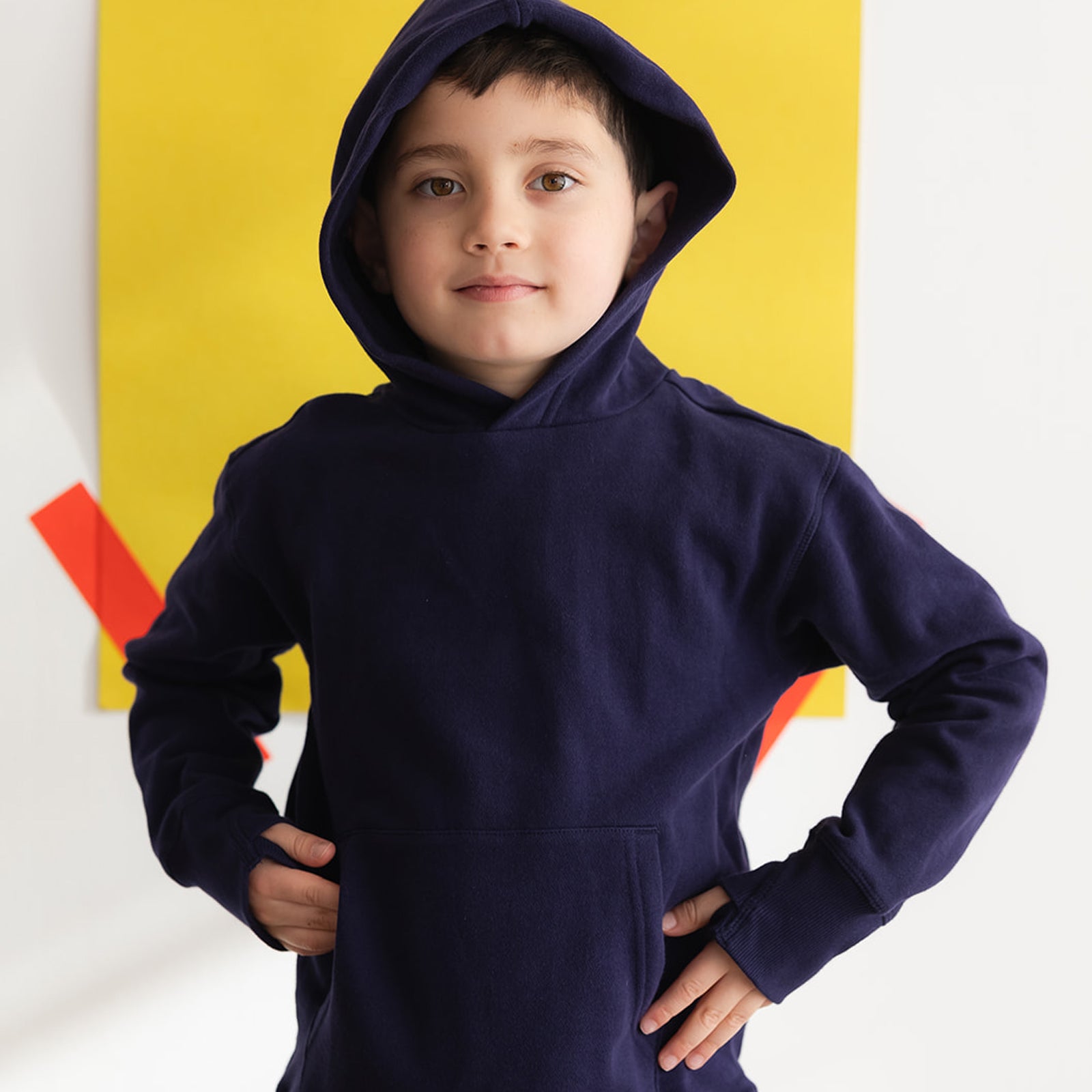 Kids navy hoodie on sale