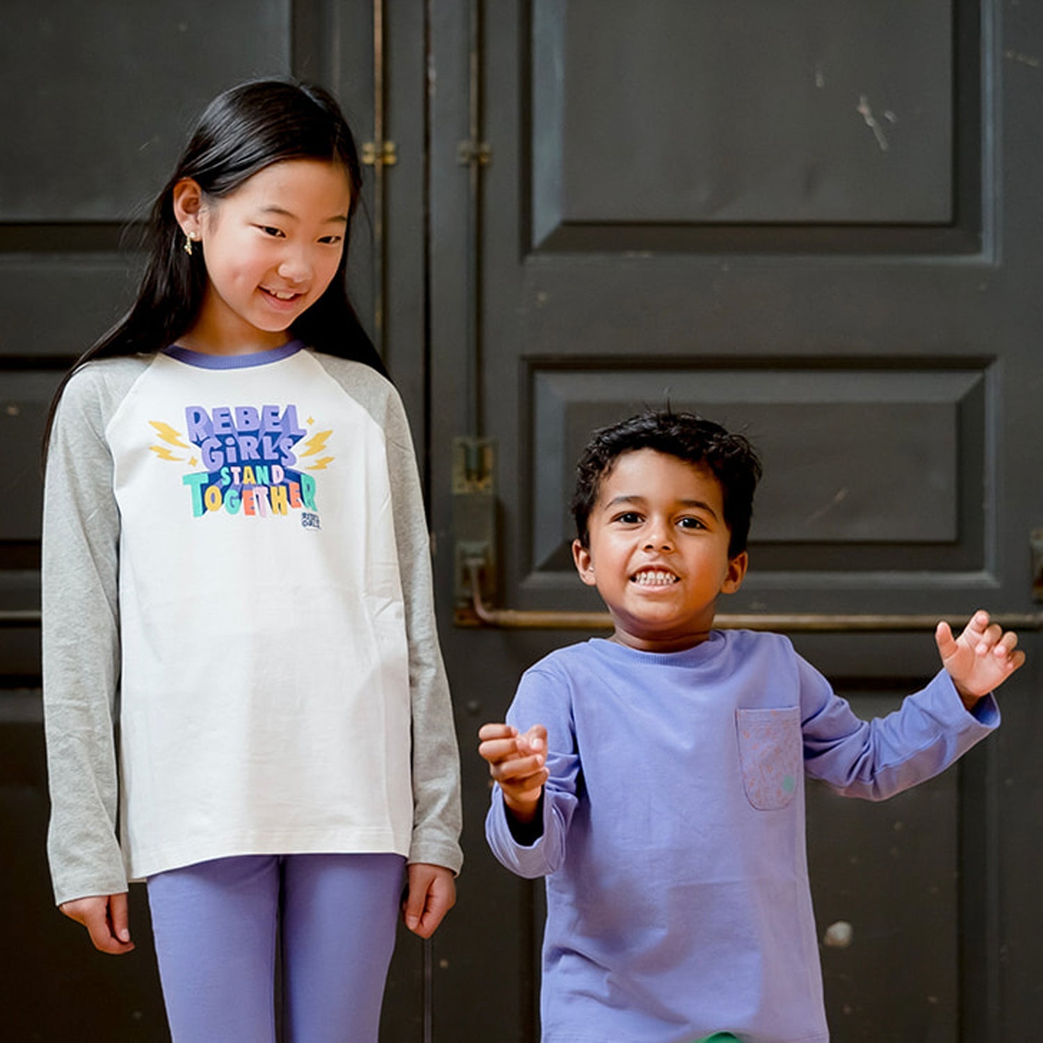 Organic Cotton Girl Shirts - Long Sleeve Tee 2 Pack: FINAL SALE