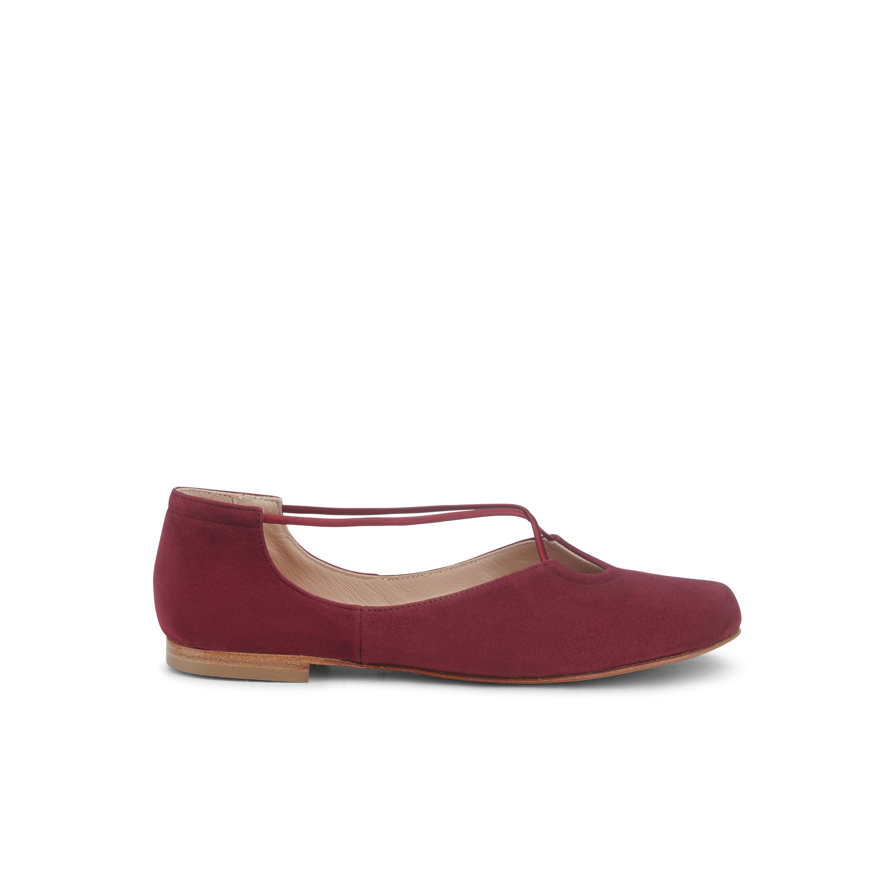 Bria Keyhole Flat Suede