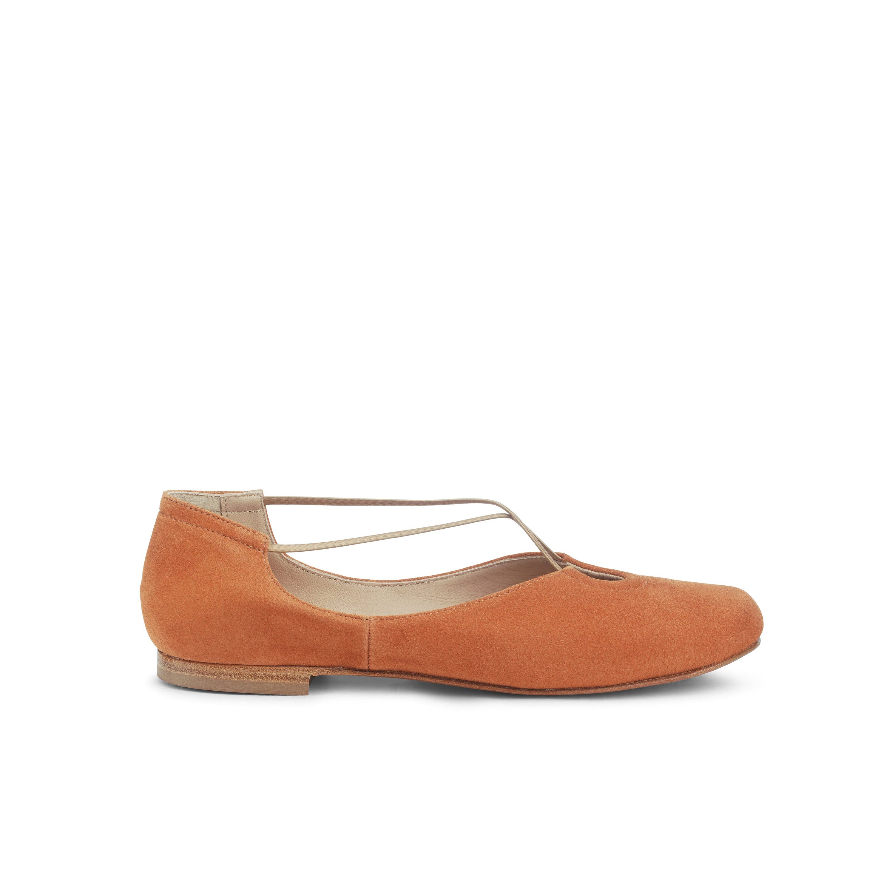 Bria Keyhole Flat Suede