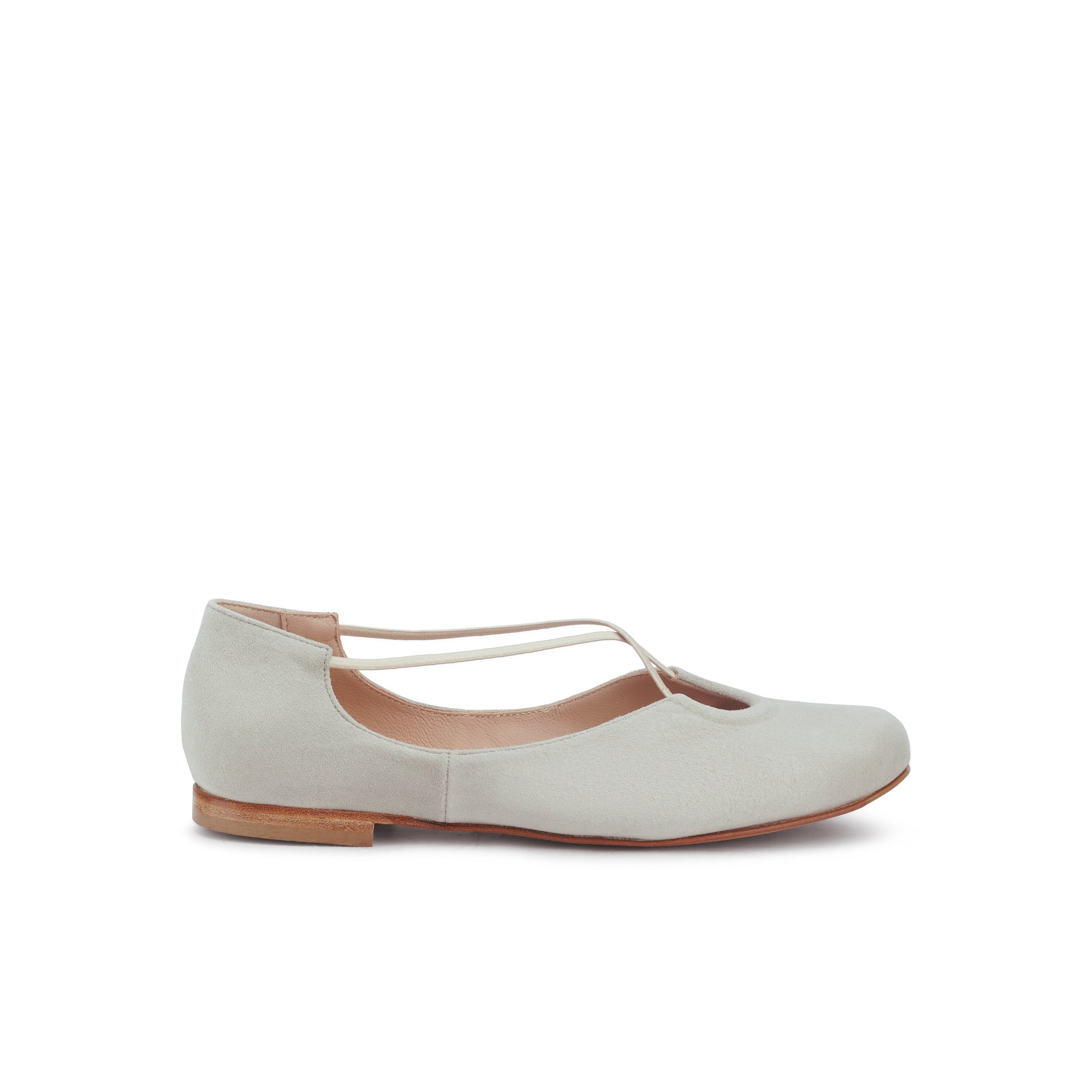 Bria Keyhole Flat Suede