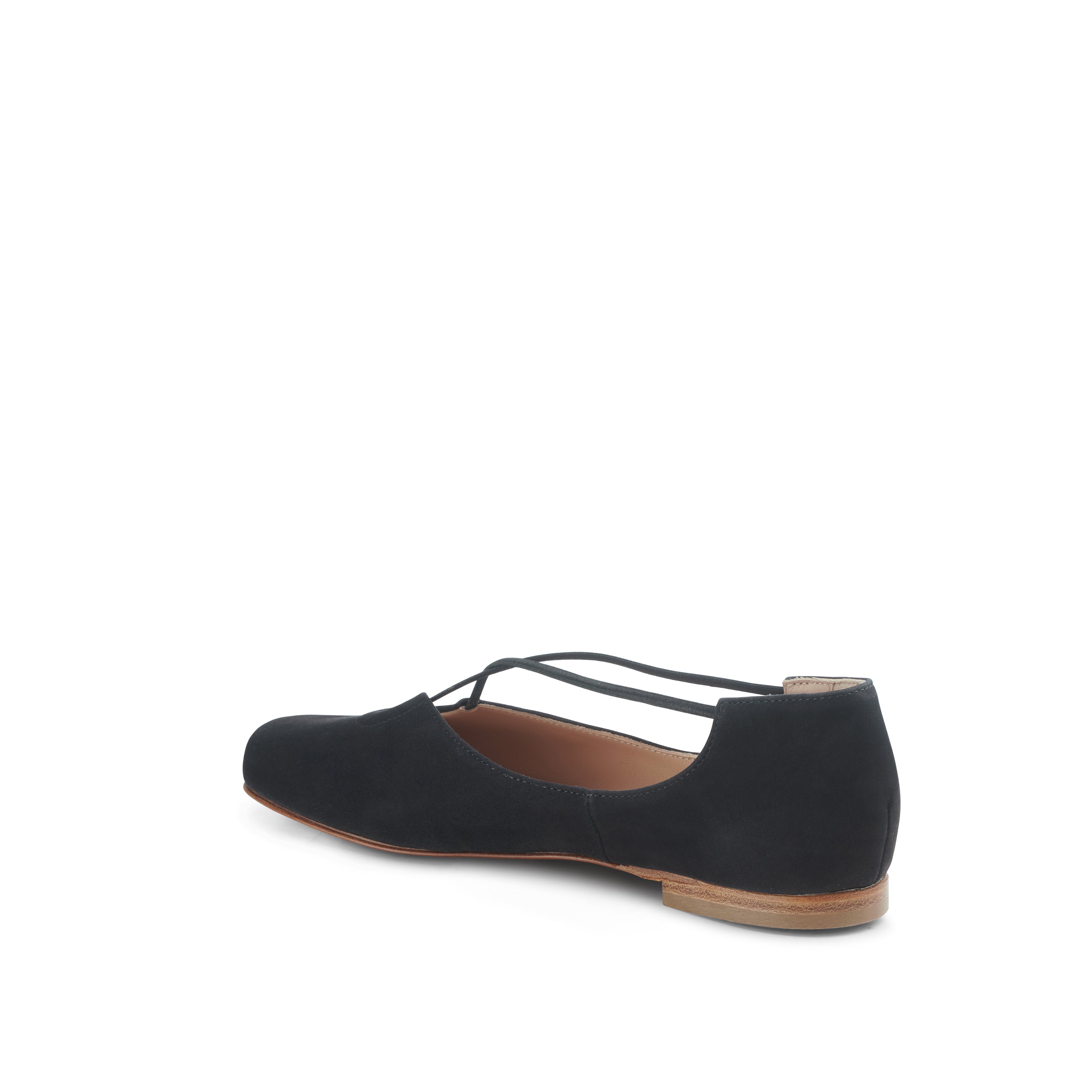 Bria Keyhole Flat Suede