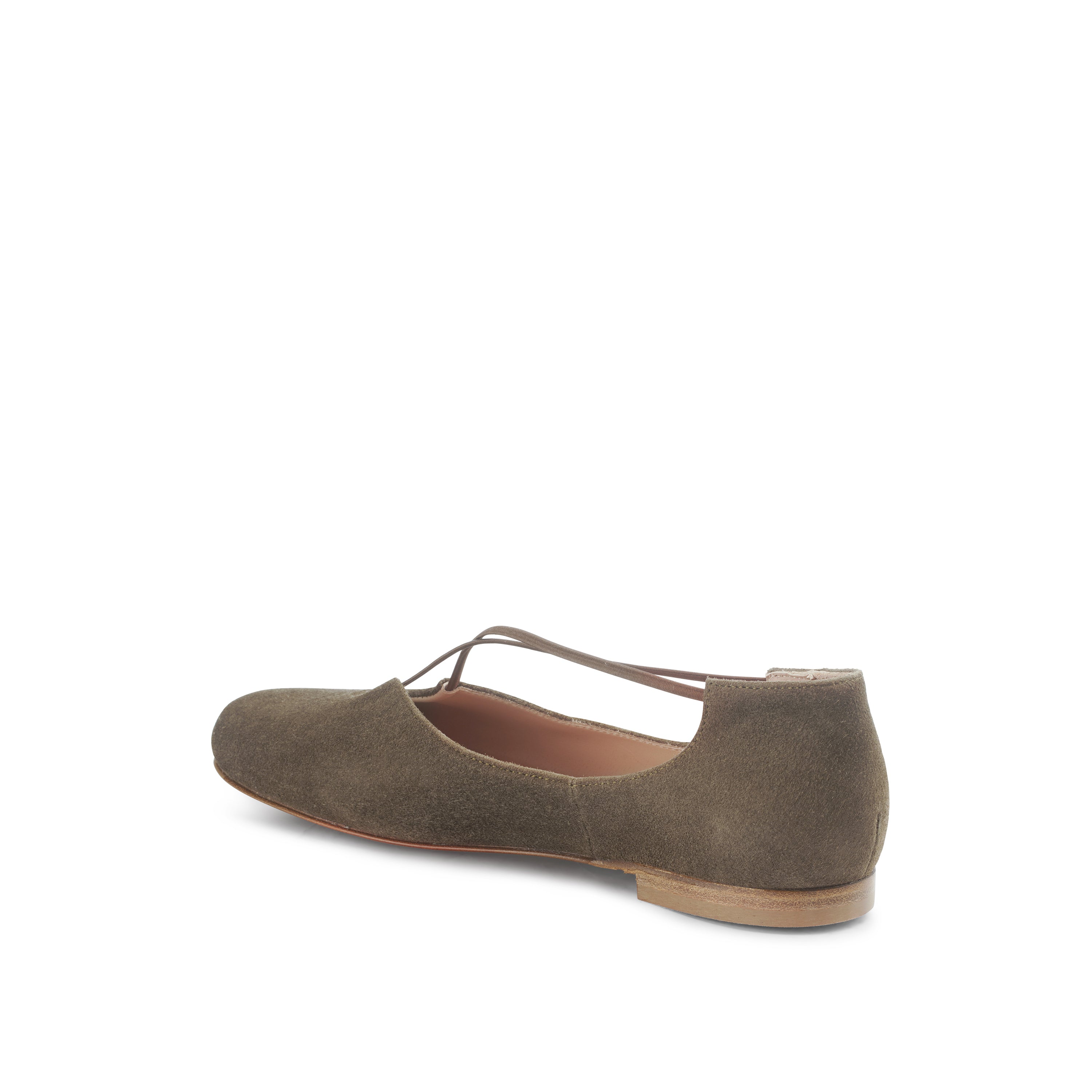 Bria Keyhole Flat Suede