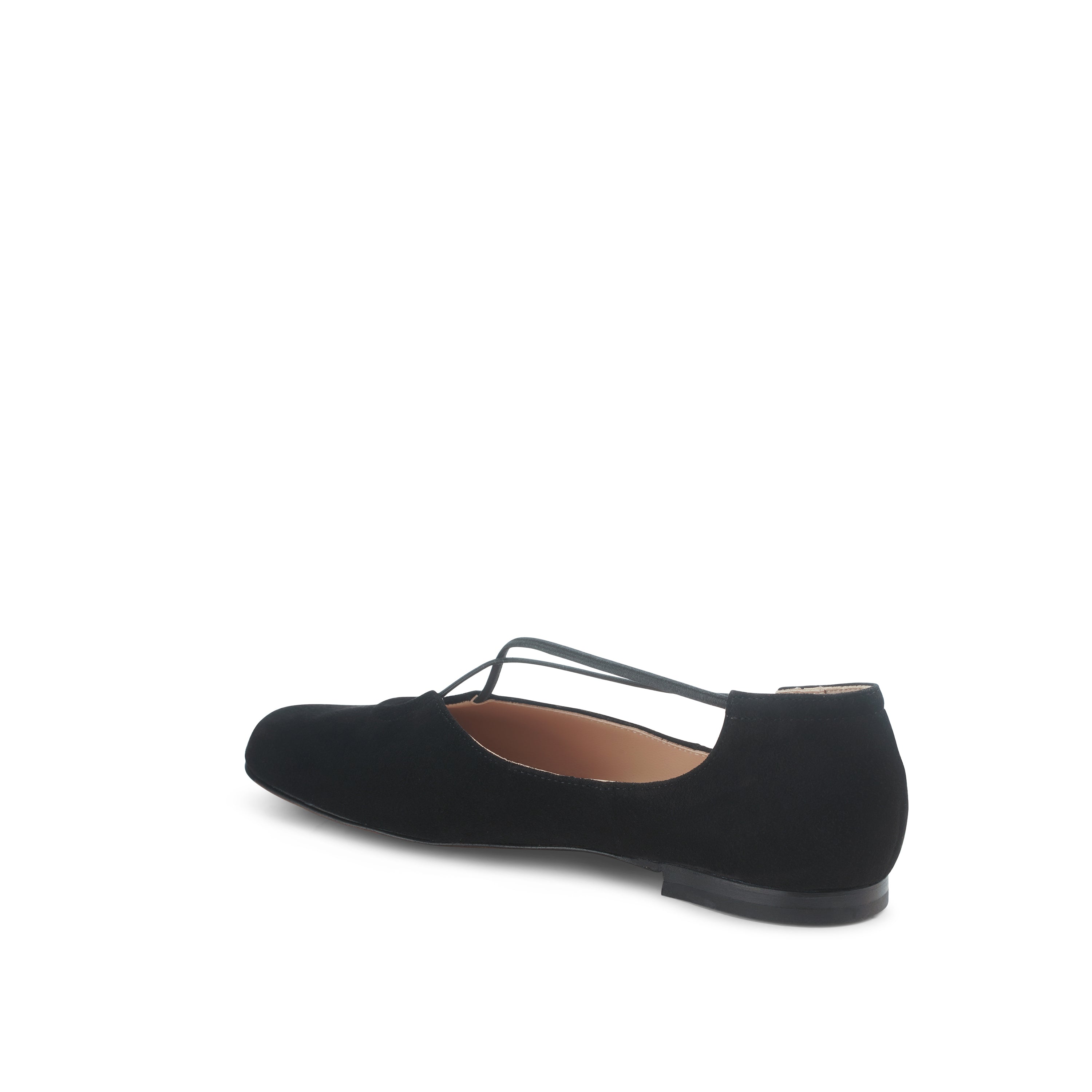 Bria Keyhole Flat Suede