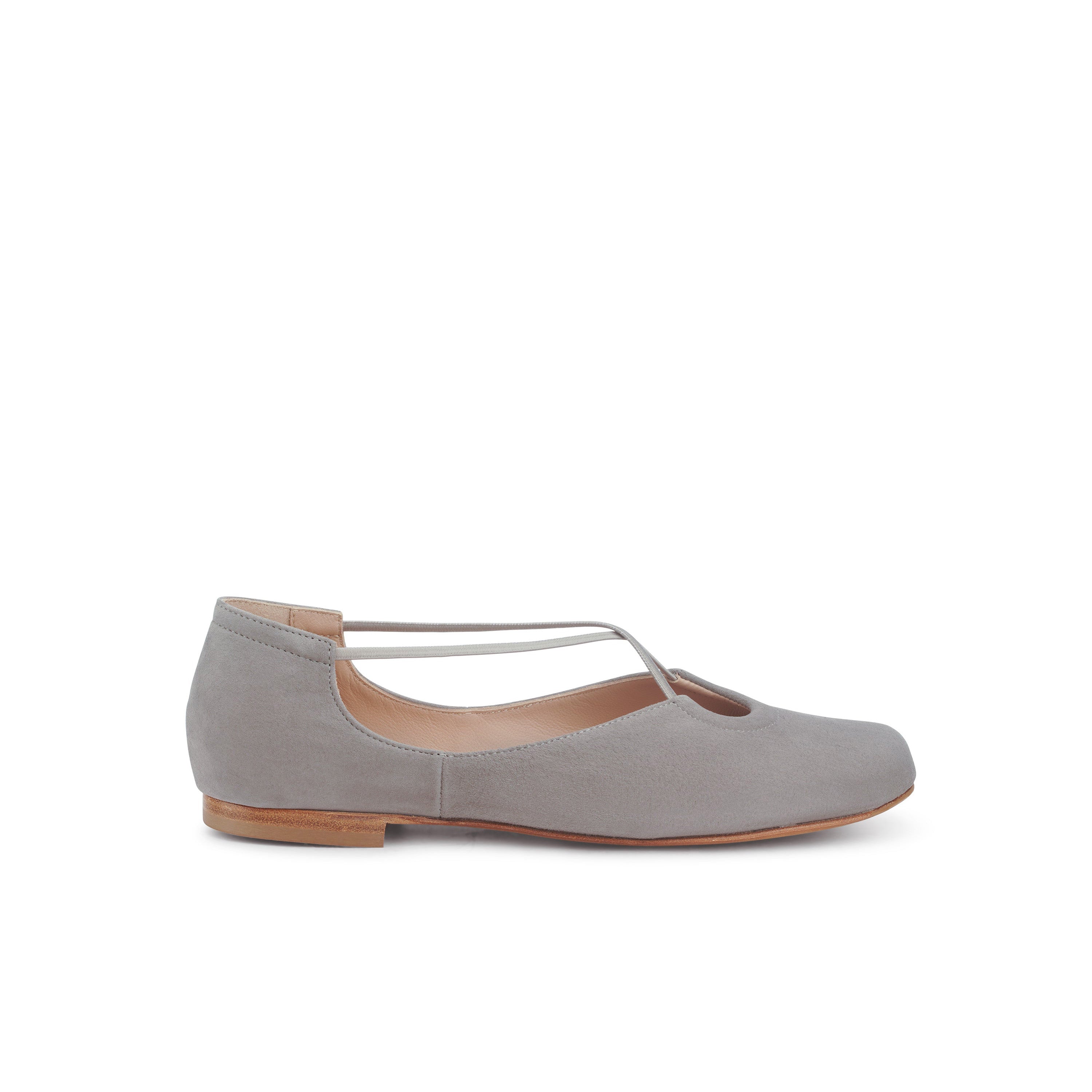 Bria Keyhole Flat Suede