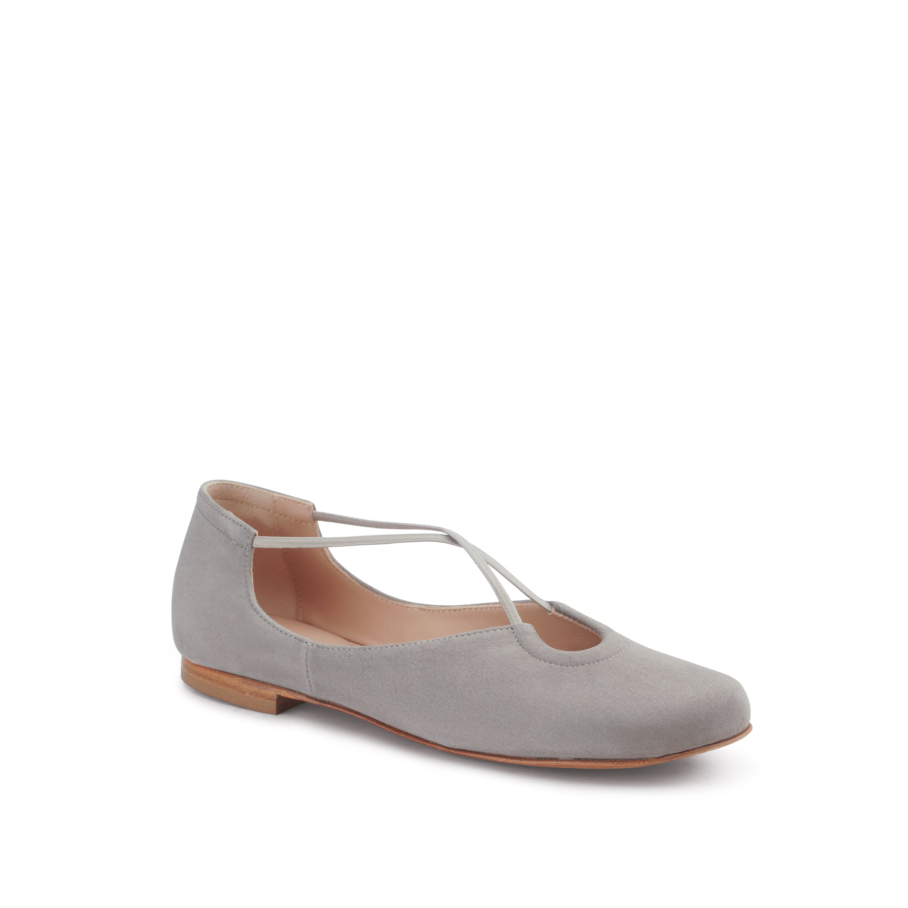 Bria Keyhole Flat Suede