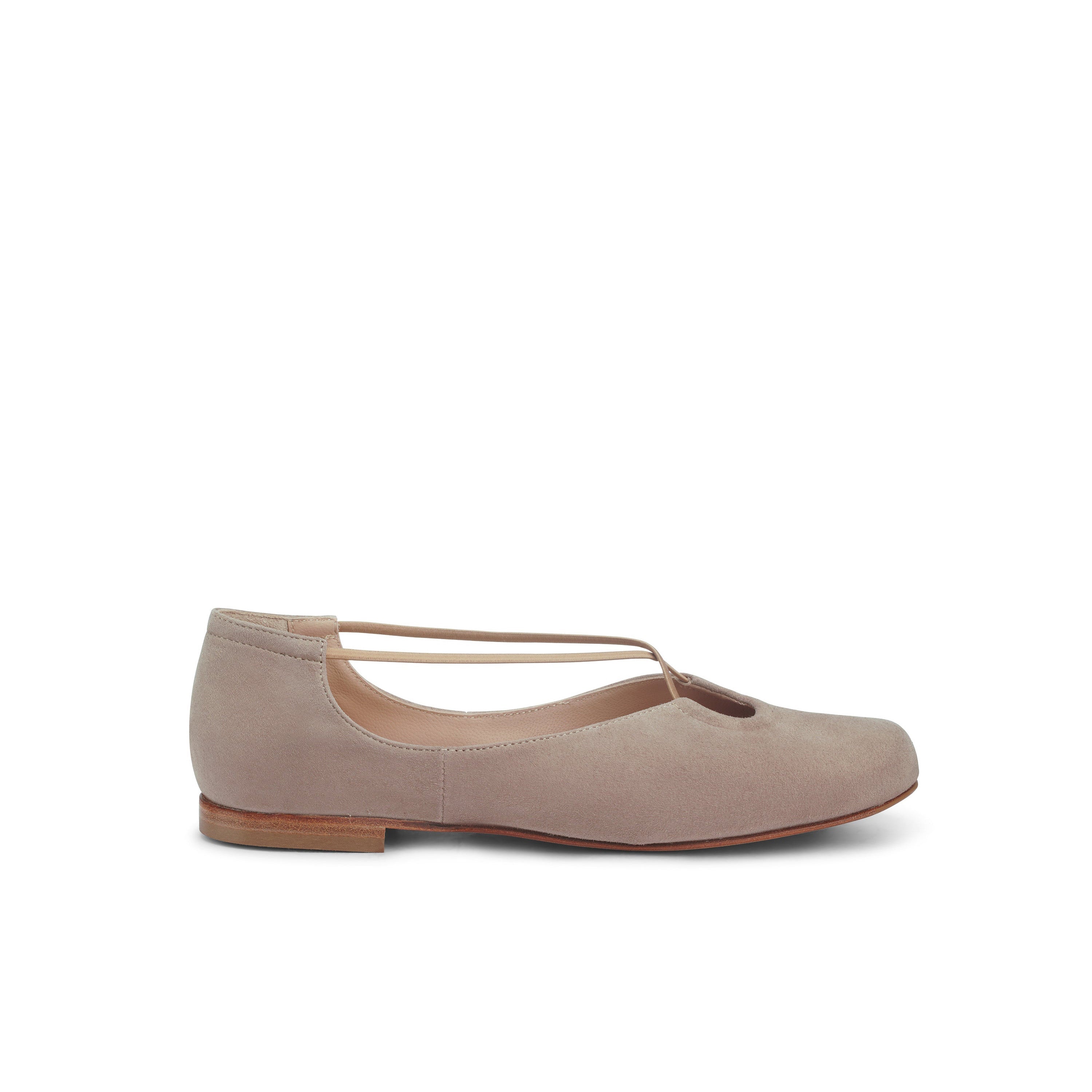 Bria Keyhole Flat Suede