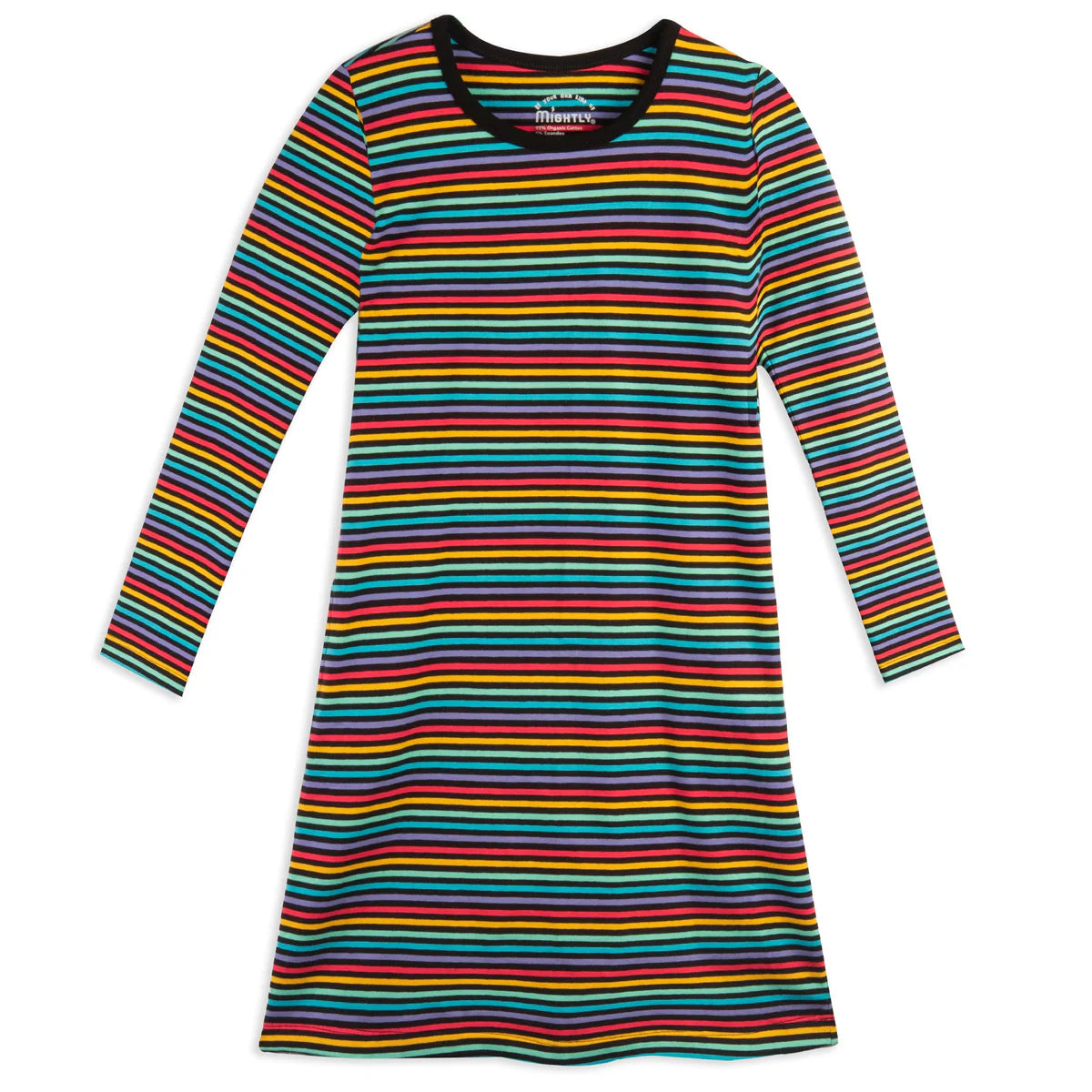 Pre-owned Black Stripe Dress size: 2-5T