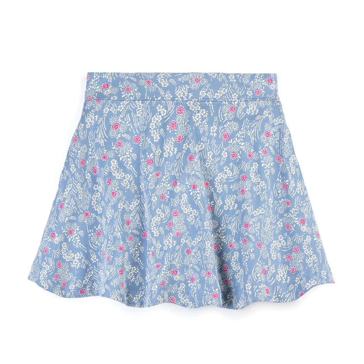 Pre-owned Blue Floral Skirt size: 2-5T