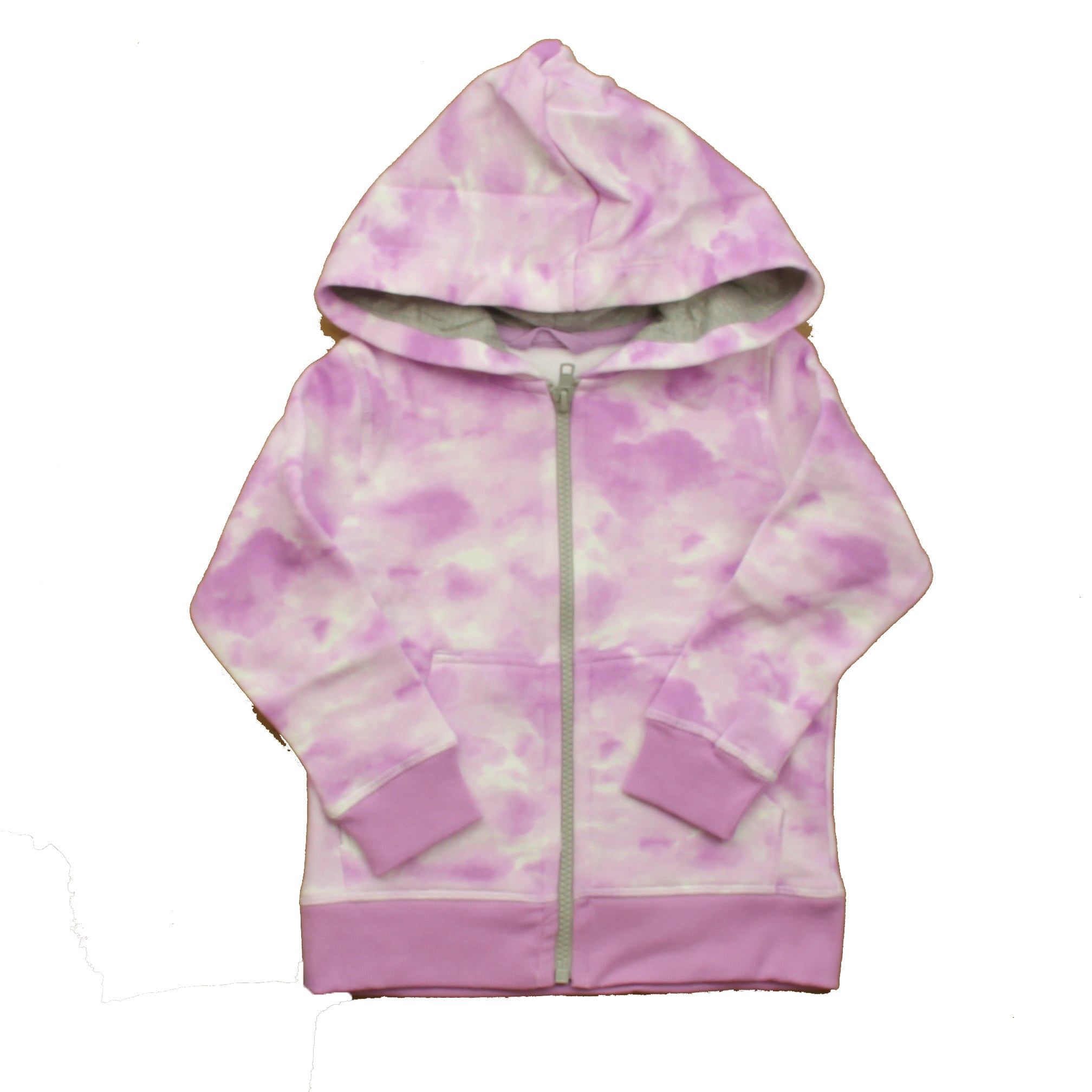 Pre-owned Purple Tie Dye Hoodie size: 2-5T