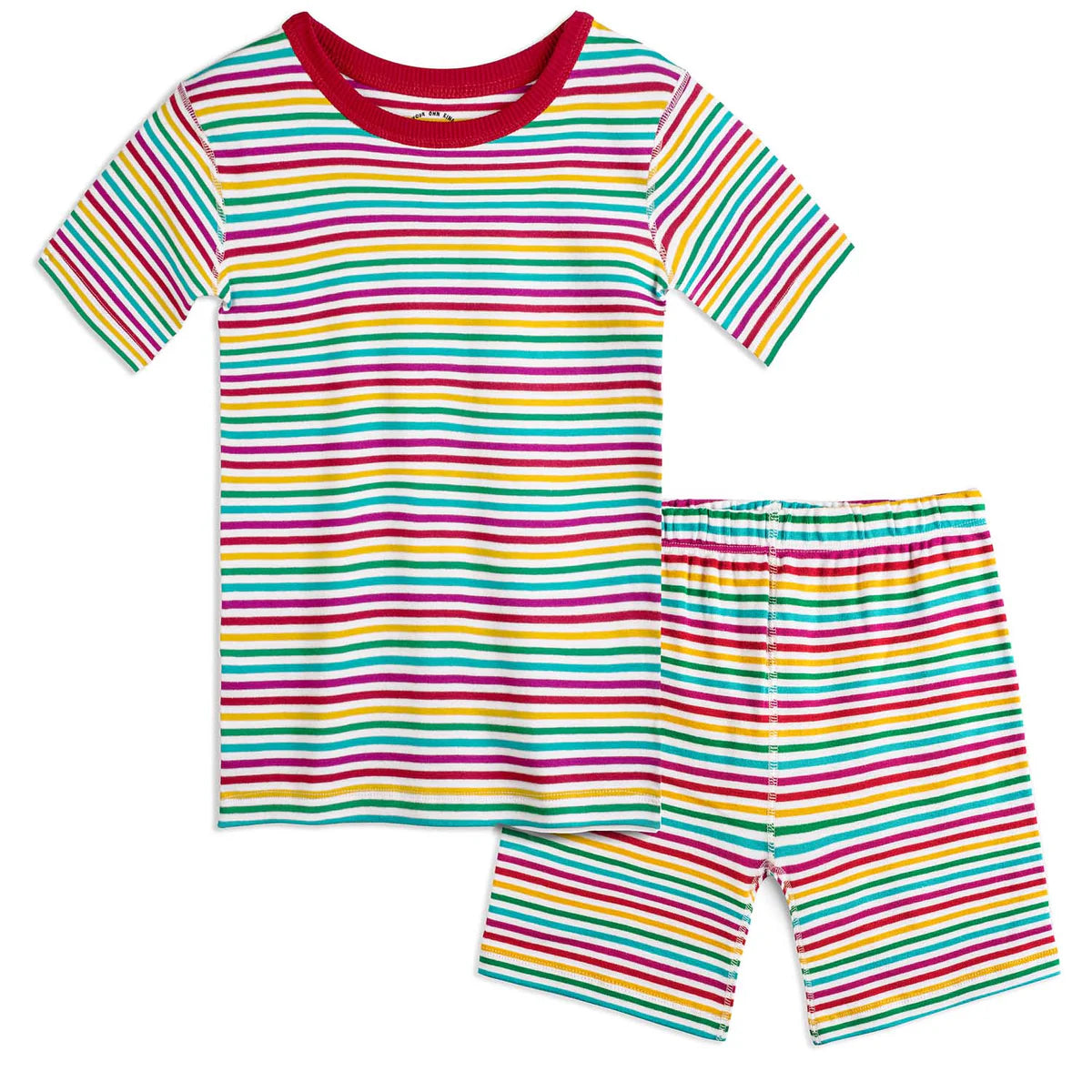 Pre-owned Rainbow Stripe 2-piece Pajamas size: 2-5T