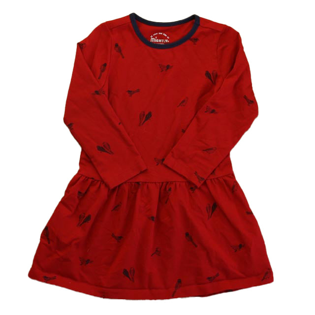 Pre-owned Red | Navy Birds Dress size: 3T