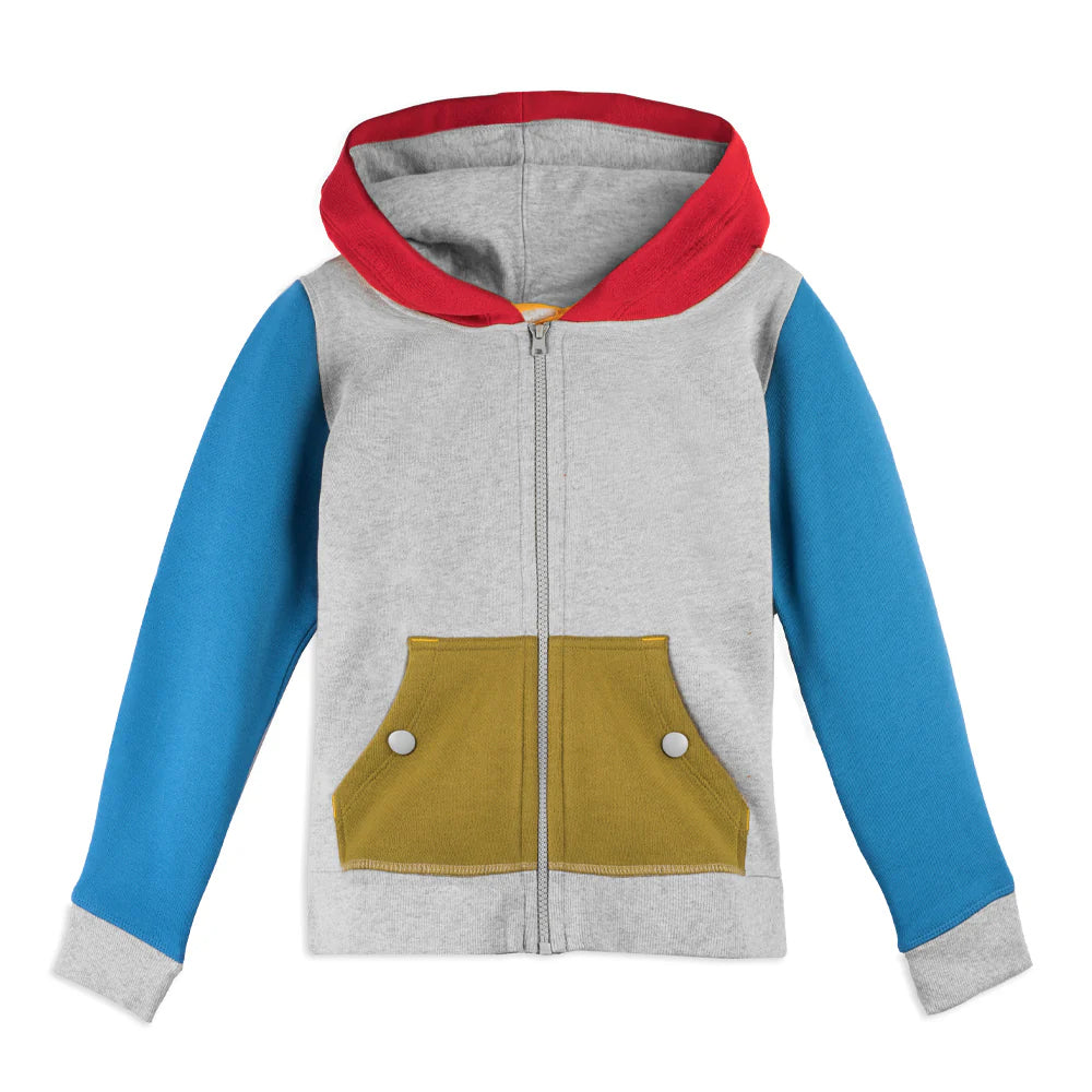 Pre-owned Gray Colorblock Sweatshirt size: 6-14 Years