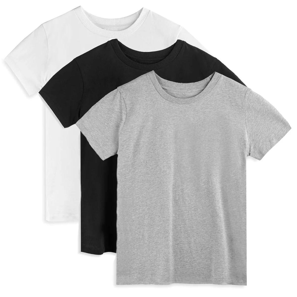 Pre-owned Gray | White | Black T-Shirt size: 6-14 Years Gray | White | Black