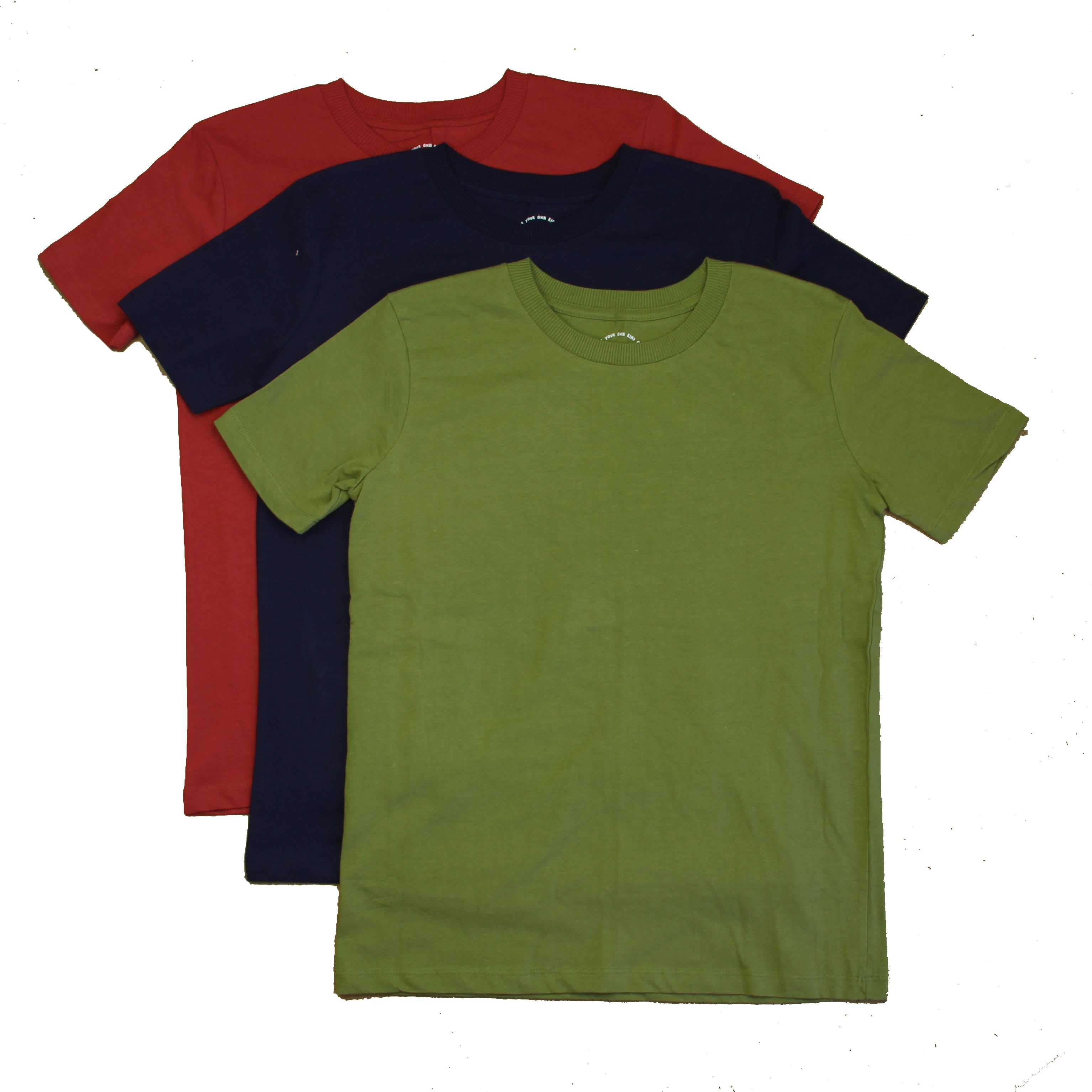 Pre-owned Green | Navy | Maroon T-Shirt size: 6-14 Years