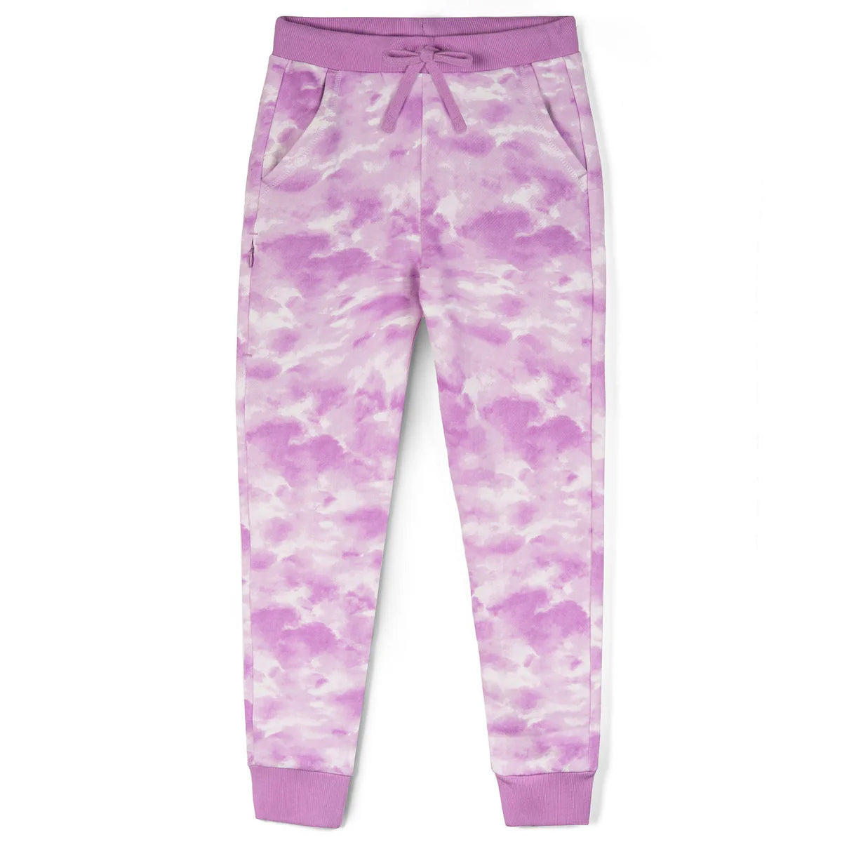 Pre-owned Purple Tie Dye Casual Pants size: 6-14 Years