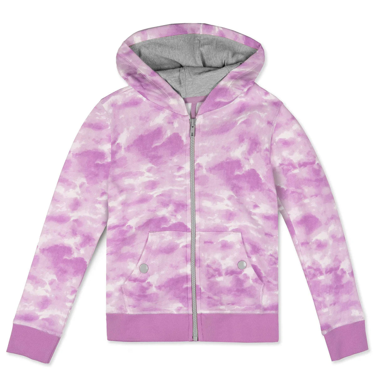 Pre-owned Purple Tie Dye Hoodie size: 8 years