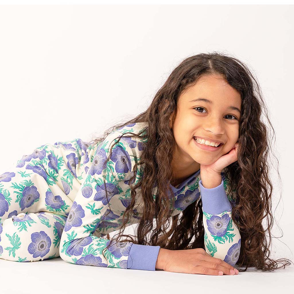 100% Organic Cotton Long Sleeve Pajamas for Kids: Artist Designed Prints