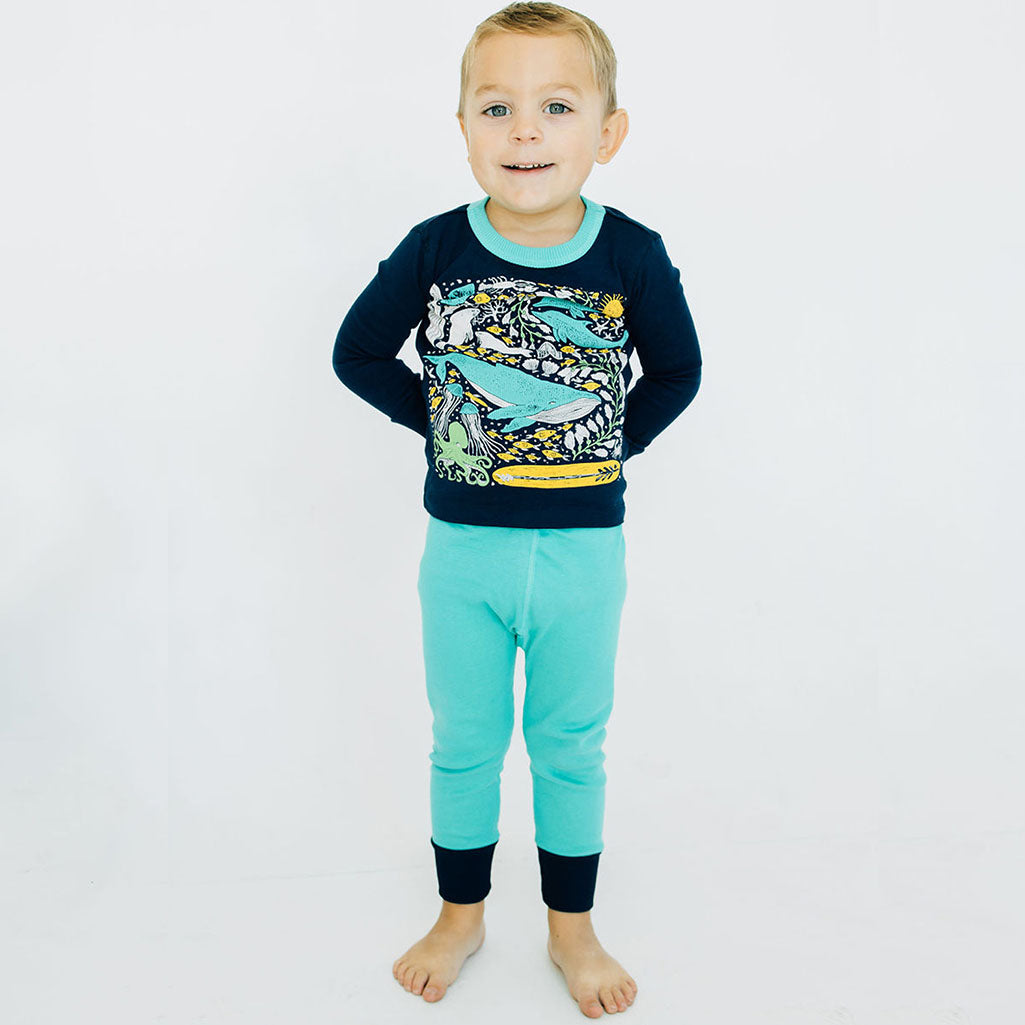 100% Organic Cotton Long Sleeve Pajamas for Kids: Artist Designed Prints