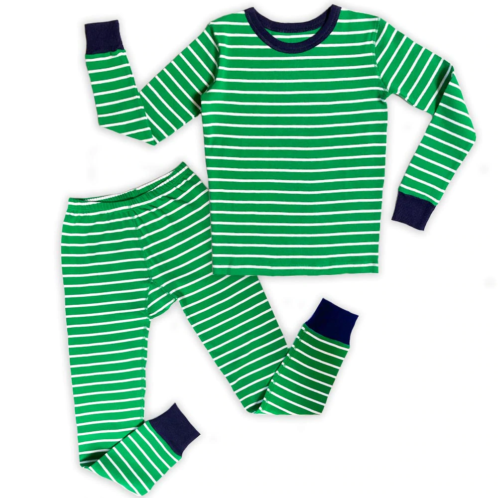 100% Organic Cotton Long Sleeve Pajamas for Kids