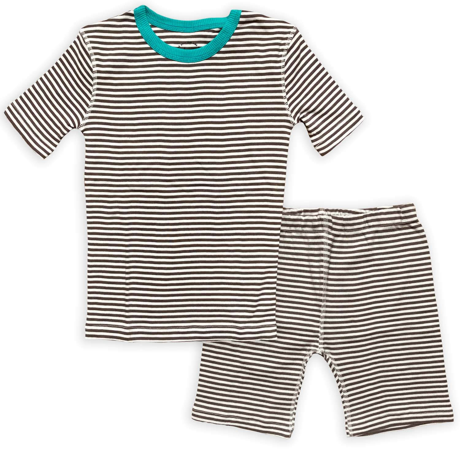 100% Organic Cotton Shortie Pajamas for Kids: Stripes