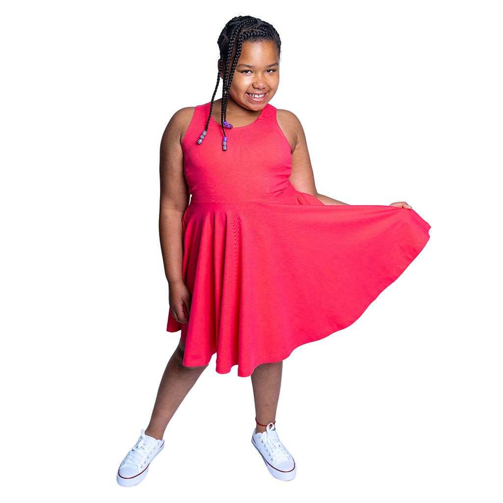 Kids Organic Cotton Sleeveless Twirl Dress: FINAL SALE