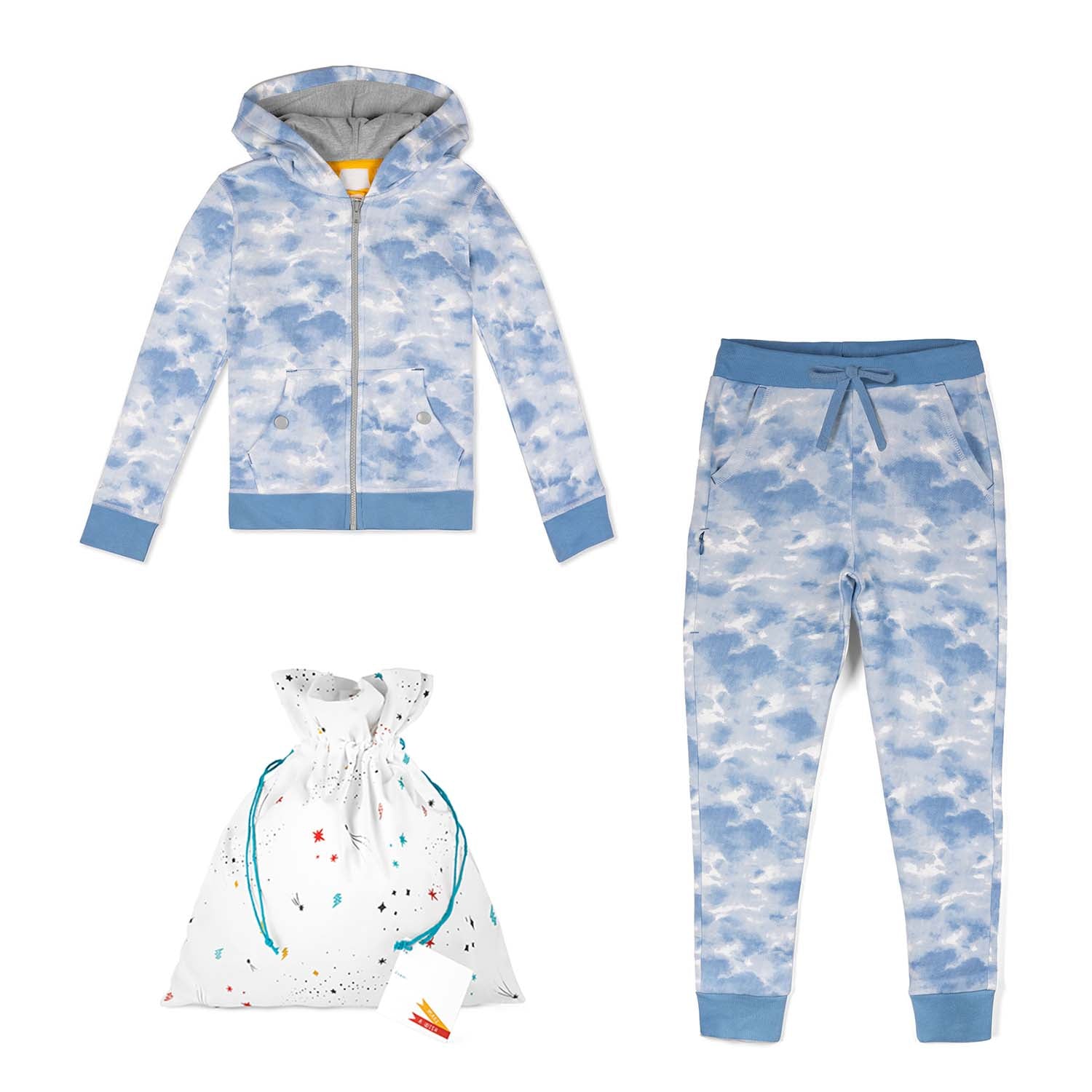 Gift Set: Toddler Cozy Cloud Zip Up Hoodie + Jogger with a Reusable Fa -  Mightly
