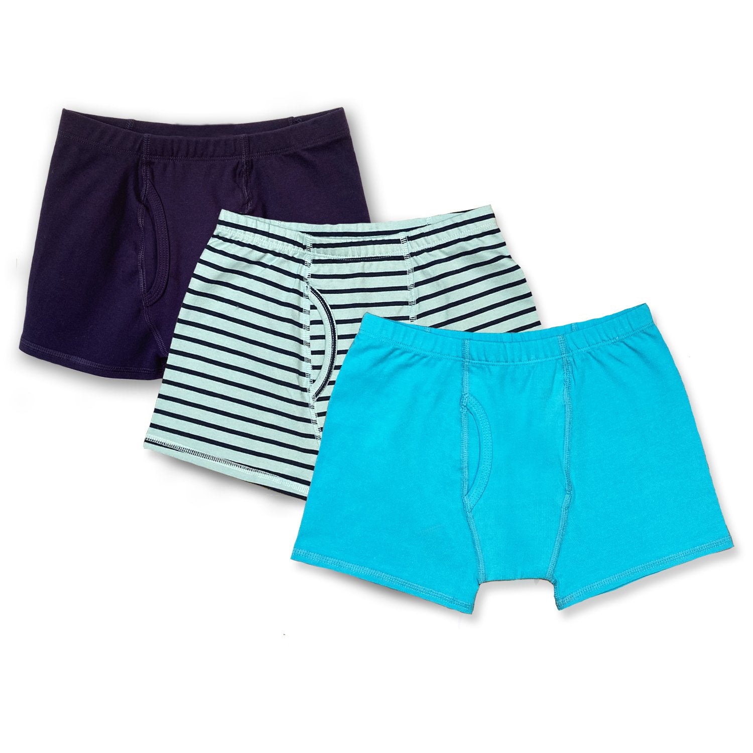 Boys Organic Cotton Boxer Briefs 3 Pack - Mightly