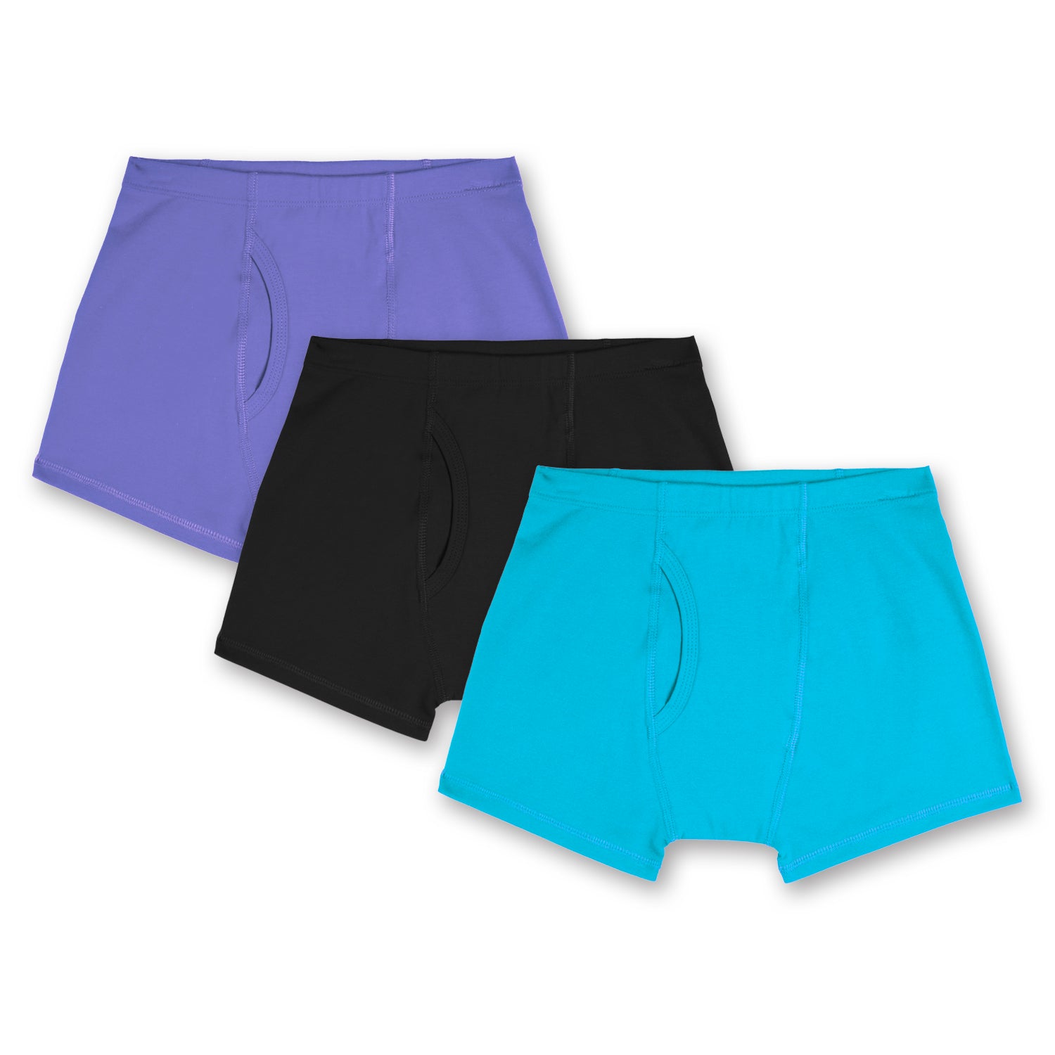 People Wear Organic Boys 2-Pack Briefs - Blue Mix Grizzly - Organic Cotton  GOTS unisex (bambini)