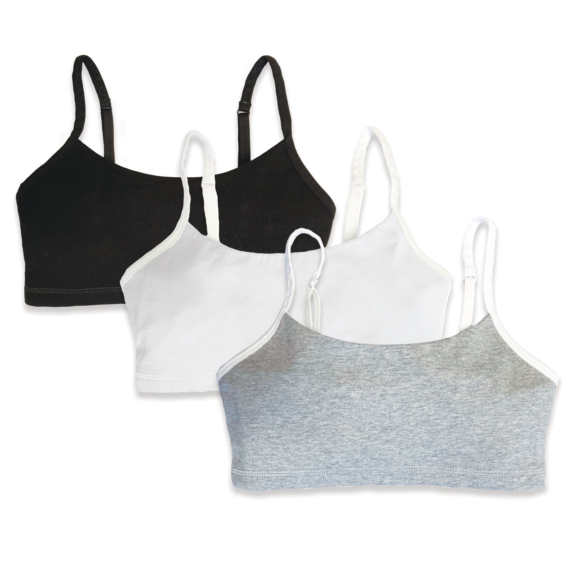 Teenage Girl Training Bra Underwear Cotton Comfy Breast Bra 8-12T,Pack of 4  